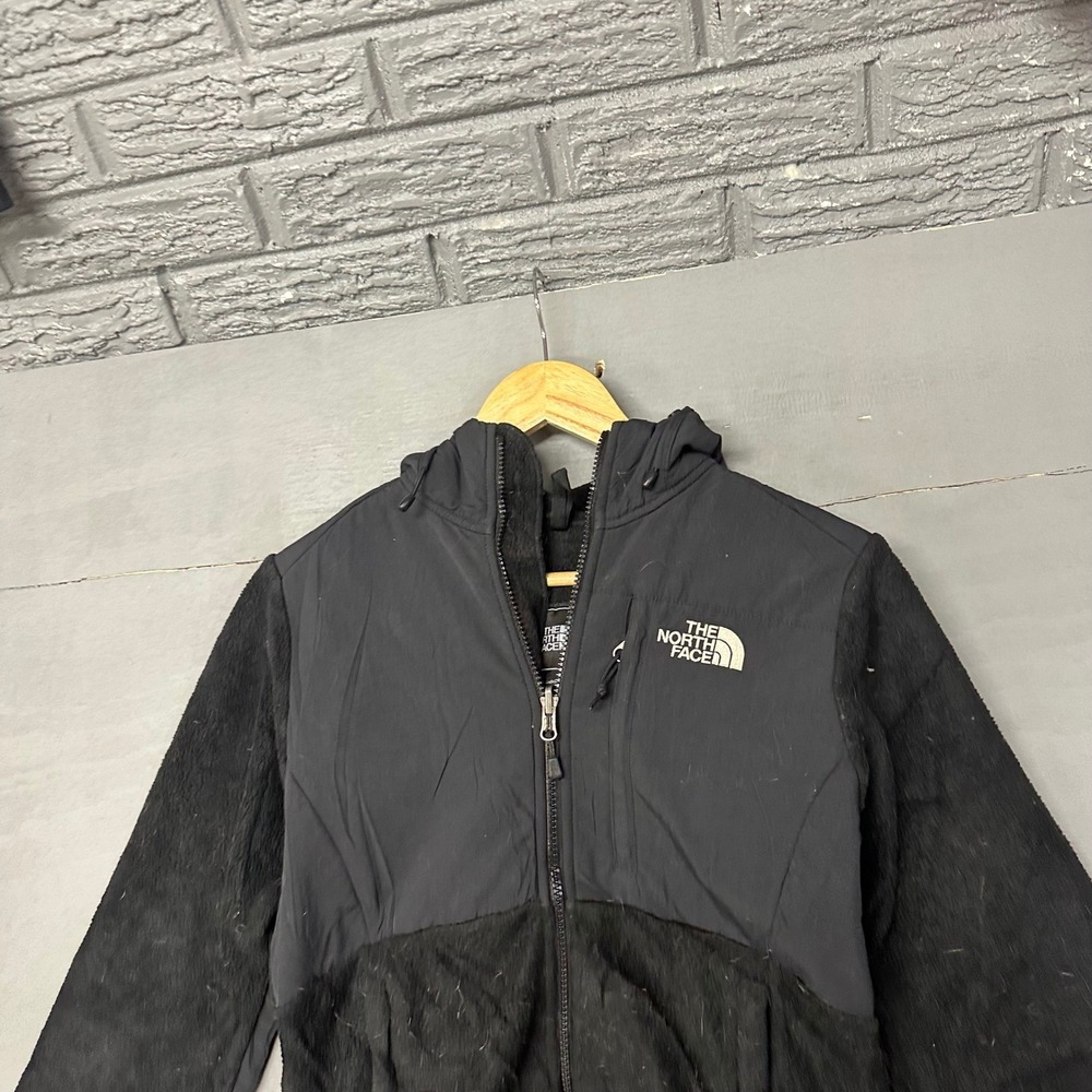 The North Face Denali Hoodie Womens XS Black‎ Fleece Full Zip Jacket NF00C792